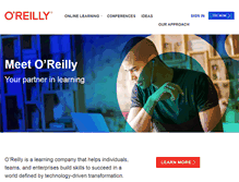 Tablet Screenshot of oreilly.com